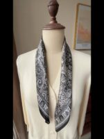 Mulberry Silk Vintage Ink-Painting Shawl - Image 8