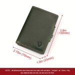 Forest Green Crazy-Horse Leather RFID Card Wallet - Image 13