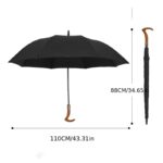 Classic Executive Cane Umbrella with Curved Handle - Image 3