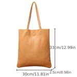 Cognac Top-Grain Leather Minimalist Tote - Image 5