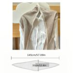 Wool-Cashmere Blend Triangular Knit Scarf - Image 4