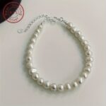 Natural Freshwater Pearl & Sterling Silver Bracelet - Image 6