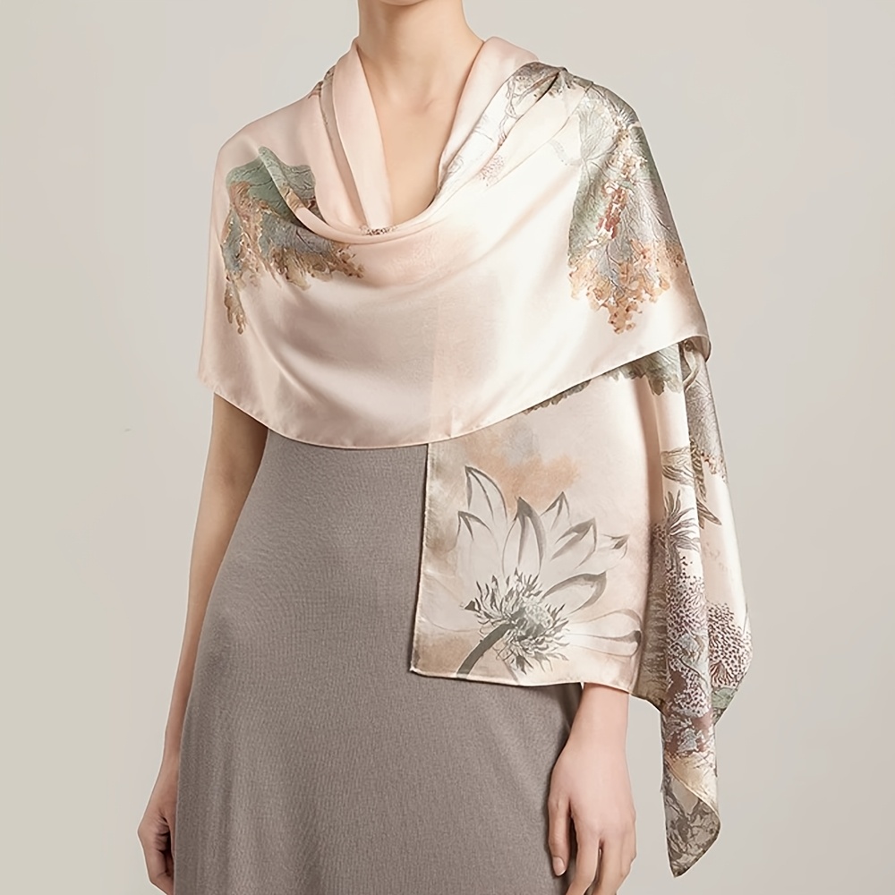 product-fancy-423a153b-7e86-4f6b-b035-325ad08b25ad Mulberry Silk Botanical Long Scarf - Image 1