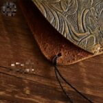 Hand-Carved Dark Brown Full-Grain Leather Glasses Case - Image 8