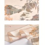 Mulberry Silk Botanical Long Scarf - Image 2