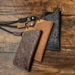 Hand-Carved Dark Brown Full-Grain Leather Glasses Case - Image 4