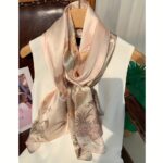 Mulberry Silk Botanical Long Scarf - Image 8