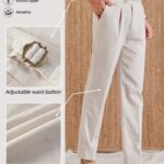 Men’s Linen-Blend Tailored Trousers — Adjustable Side Tabs