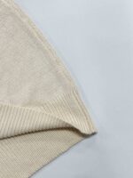 Openwork Viscose Knit Polo Top - Image 3