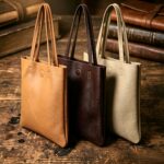 Cognac Top-Grain Leather Minimalist Tote - Image 2