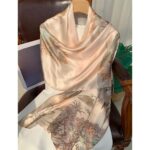 Mulberry Silk Botanical Long Scarf - Image 6