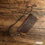 Hand-Carved Dark Brown Full-Grain Leather Glasses Case - Image 5