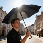 Classic Executive Cane Umbrella with Curved Handle - Image 4