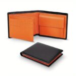 Black Top-Grain Leather RFID Wallet with Coin Pocket - Image 6