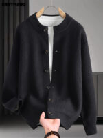Men’s Wool-Cashmere Blend Crew-Neck Jumper - Image 9