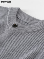 Men’s Wool-Cashmere Blend Crew-Neck Jumper - Image 4