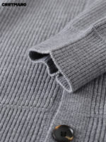 Men’s Wool-Cashmere Blend Crew-Neck Jumper - Image 3