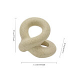 Sculptural Travertine Ceramic Toothbrush Holder - Image 4
