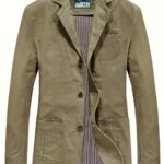 Men’s Washed Cotton Workwear Blazer