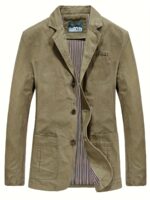Men’s Washed Cotton Workwear Blazer