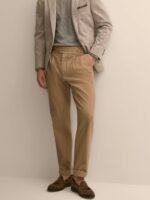 Men’s Pure-Cotton Gurkha Pleated Trousers - Image 6