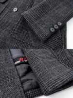 Men’s Pure-Wool Tonal Check Overcoat - Image 8