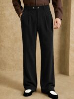 Men’s Pure-Cotton Double-Pleat Trousers - Image 6