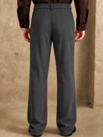 Men’s Pure-Cotton Double-Pleat Trousers - Image 11