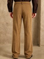 Men’s Pure-Cotton Double-Pleat Trousers - Image 2