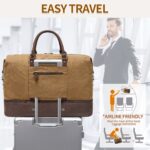 Men’s Canvas Weekender Bag with Shoe Compartment - Image 5