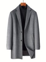 Men’s Pure-Wool Single-Breasted Overcoat - Image 7