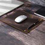 Men’s Top-Grain Leather Mouse Pad — Integrated Pen Holder - Image 9