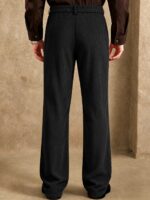 Men’s Pure-Cotton Double-Pleat Trousers - Image 8