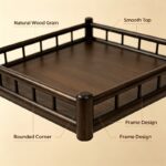 Bamboo & Metal Serving Tray — Raised Guardrail Design - Image 10