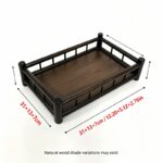 Bamboo & Metal Serving Tray — Raised Guardrail Design - Image 6