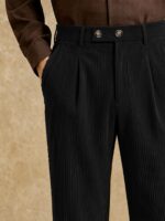 Men’s Pure-Cotton Double-Pleat Trousers - Image 4