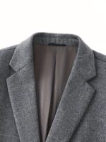 Men’s Pure-Wool Single-Breasted Overcoat - Image 4