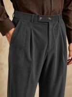 Men’s Pure-Cotton Double-Pleat Trousers - Image 10