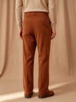 Men’s Pure-Cotton Pleated Corduroy Trousers - Image 6