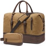Men’s Canvas Weekender Bag with Shoe Compartment