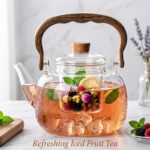 1L Borosilicate Glass Teapot with Removable Infuser - Image 6