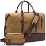 Men’s Canvas Weekender Bag with Shoe Compartment - Image 3