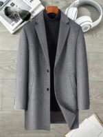 Men’s Pure-Wool Single-Breasted Overcoat