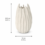 Sculptural Ceramic Urchin Vase — Off White - Image 3