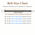 Men’s Cowhide Leather Belt — Adjustable Fit - Image 4