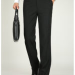 Men’s Tailored Wool-Blend Trousers