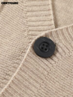 Men’s Textured Wool-Cashmere Button Cardigan - Image 6