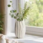 Sculptural Ceramic Urchin Vase — Off White - Image 6