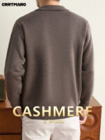 Men’s Wool-Cashmere Full-Zip Knit Jacket - Image 17