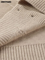 Men’s Textured Wool-Cashmere Button Cardigan - Image 8